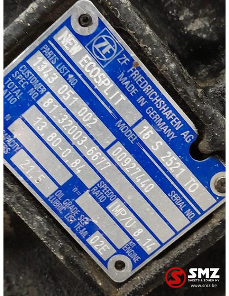 MAN Occ versnellingsbak + intarder 16S2521TO MAN - Gearbox untuk Truk: gambar 5 MAN Occ versnellingsbak + intarder 16S2521TO MAN - Gearbox untuk Truk: gambar 5