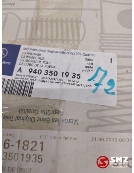 Mercedes-Benz Wielnaafreparatieset mercedes atego a9403501935 - Penangguhan untuk Truk: gambar 2 Mercedes-Benz Wielnaafreparatieset mercedes atego a9403501935 - Penangguhan untuk Truk: gambar 2