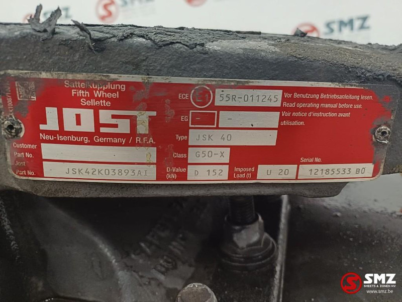 Jost Occ koppelschotel + montageplaat JOST JSK42 - Kopling roda kelima untuk Truk: gambar 5 Jost Occ koppelschotel + montageplaat JOST JSK42 - Kopling roda kelima untuk Truk: gambar 5