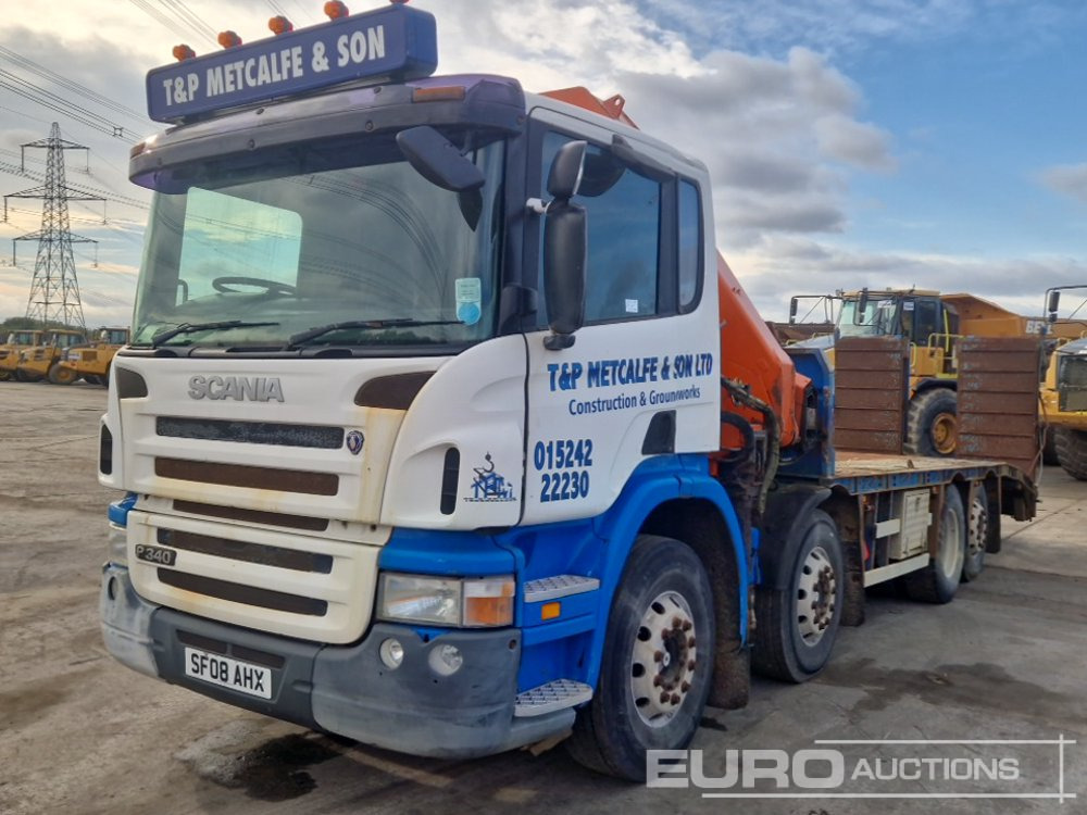 2008 Scania P340 - Truk pengangkut mobil, Truk derek: gambar 1 2008 Scania P340 - Truk pengangkut mobil, Truk derek: gambar 1