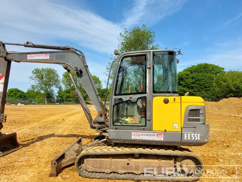 2010 Volvo EC55C - Ekskavator mini: gambar 1 2010 Volvo EC55C - Ekskavator mini: gambar 1