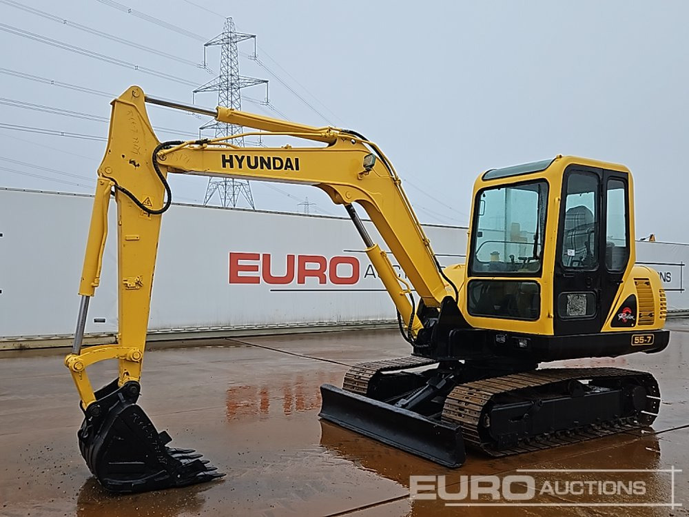 2011 Hyundai R55-7 - Ekskavator mini: gambar 1 2011 Hyundai R55-7 - Ekskavator mini: gambar 1