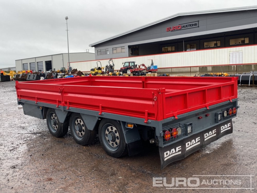 2013 Dooley 10 Ton Tri-Axle Drop Side Drag Trailer - Trailer flatbed: gambar 2 2013 Dooley 10 Ton Tri-Axle Drop Side Drag Trailer - Trailer flatbed: gambar 2