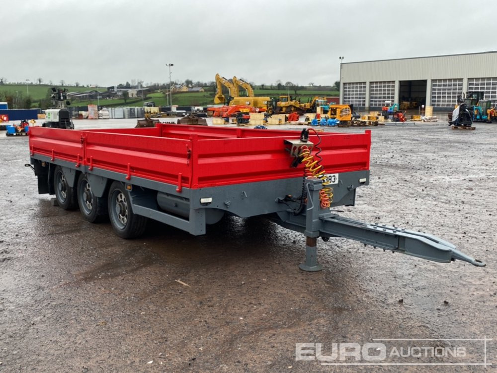 2013 Dooley 10 Ton Tri-Axle Drop Side Drag Trailer - Trailer flatbed: gambar 4 2013 Dooley 10 Ton Tri-Axle Drop Side Drag Trailer - Trailer flatbed: gambar 4