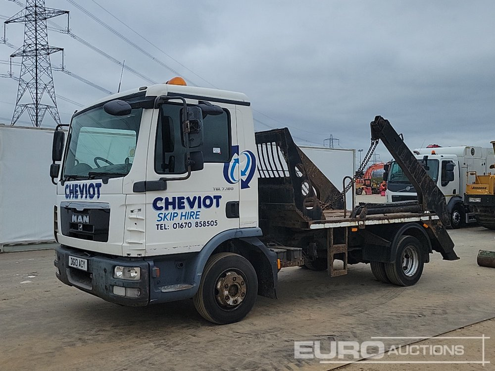 2013 MAN TGL7.180 - Truk skip loader: gambar 1 2013 MAN TGL7.180 - Truk skip loader: gambar 1