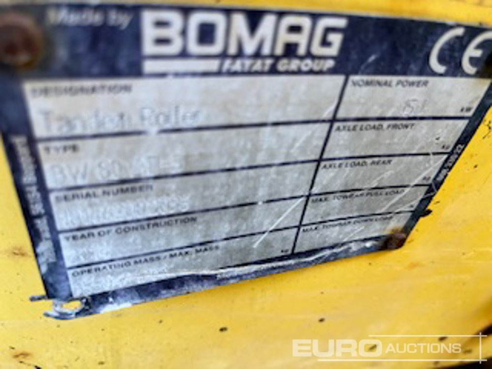 2014 Bomag BW80AD-5 - Roller: gambar 5 2014 Bomag BW80AD-5 - Roller: gambar 5