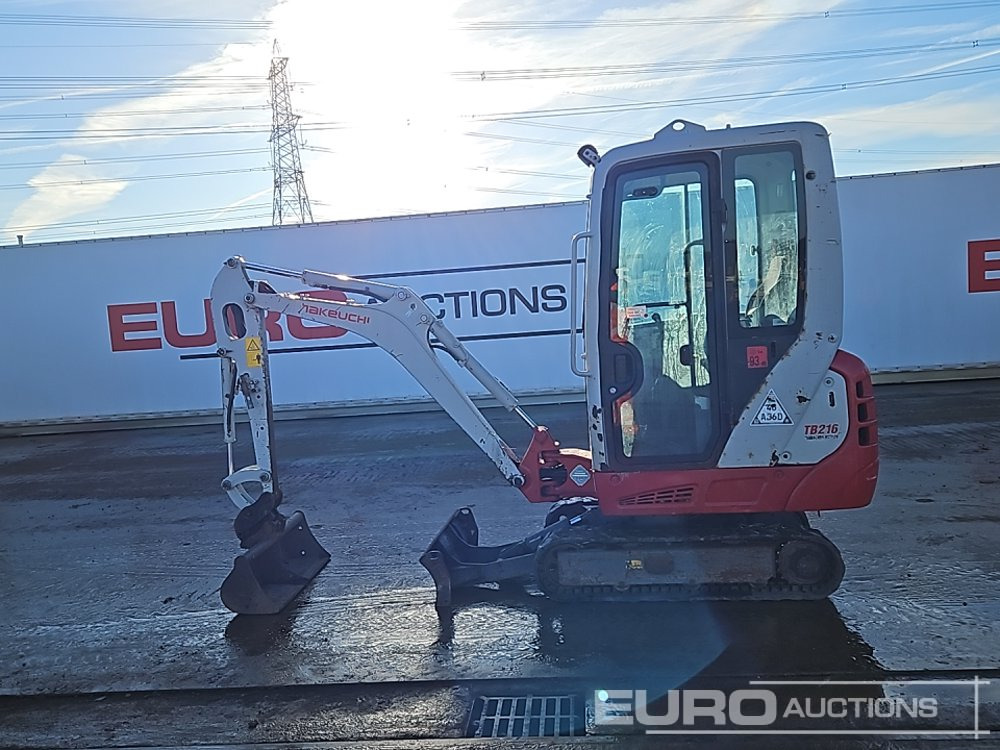 2014 Takeuchi TB216 - Ekskavator mini: gambar 2 2014 Takeuchi TB216 - Ekskavator mini: gambar 2