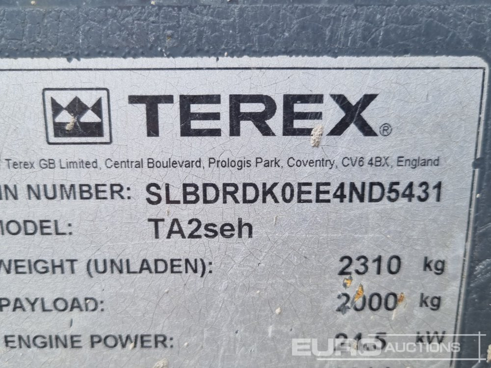 Tempat sampah mini 2014 Terex TA2SEH: gambar 36