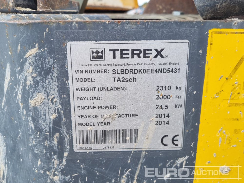 Tempat sampah mini 2014 Terex TA2SEH: gambar 35