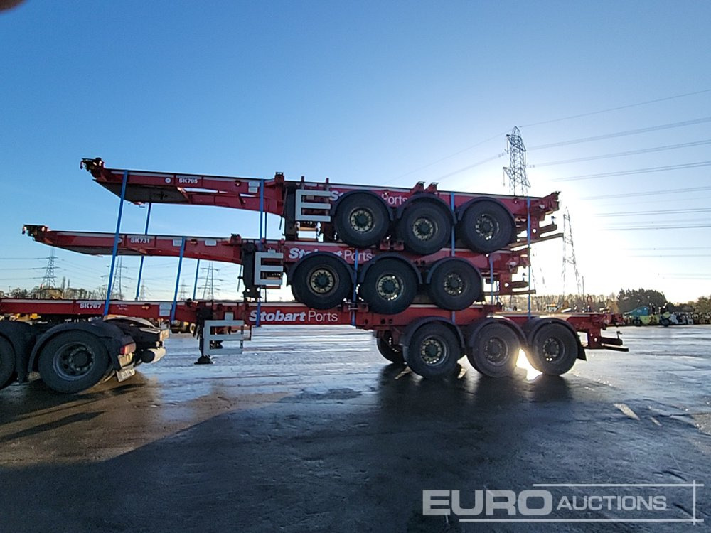 2015 SDC Tri Axle Sliding Skeletal Trailer (3 of) - Semi-trailer flatbed: gambar 2 2015 SDC Tri Axle Sliding Skeletal Trailer (3 of) - Semi-trailer flatbed: gambar 2
