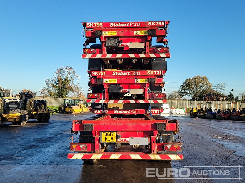 2015 SDC Tri Axle Sliding Skeletal Trailer (3 of) - Semi-trailer flatbed: gambar 4 2015 SDC Tri Axle Sliding Skeletal Trailer (3 of) - Semi-trailer flatbed: gambar 4