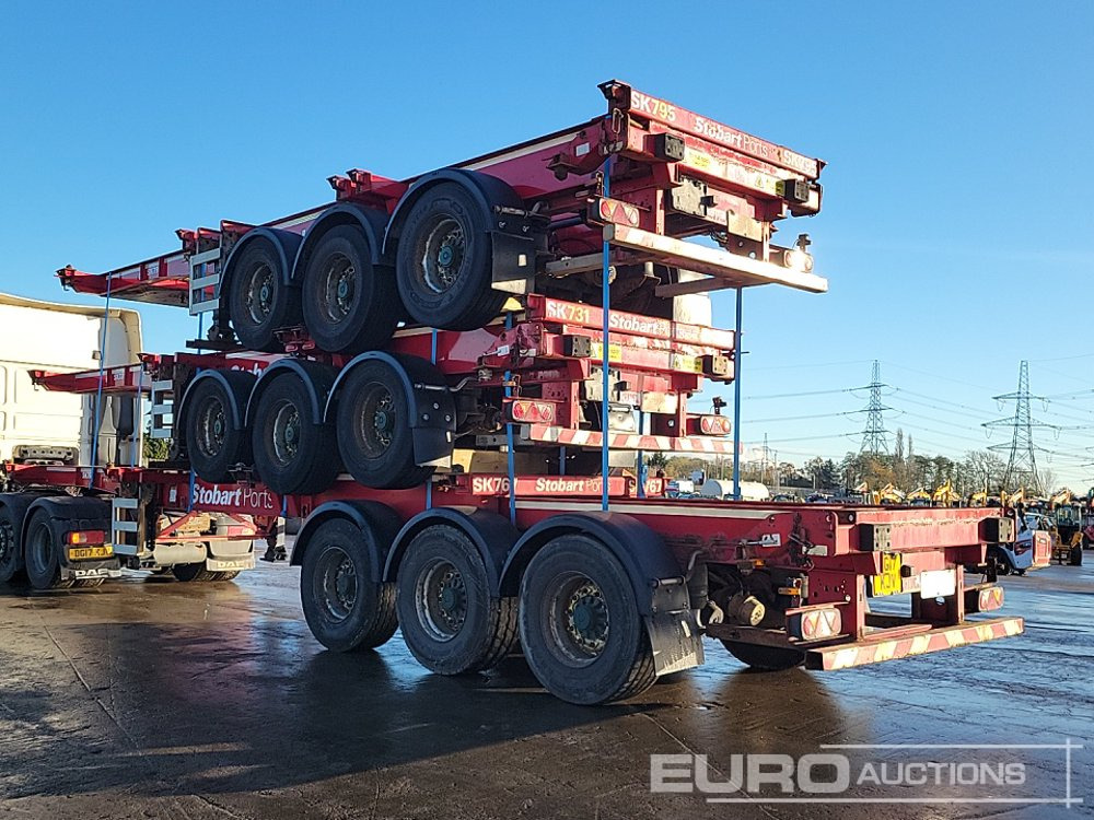 2015 SDC Tri Axle Sliding Skeletal Trailer (3 of) - Semi-trailer flatbed: gambar 3 2015 SDC Tri Axle Sliding Skeletal Trailer (3 of) - Semi-trailer flatbed: gambar 3