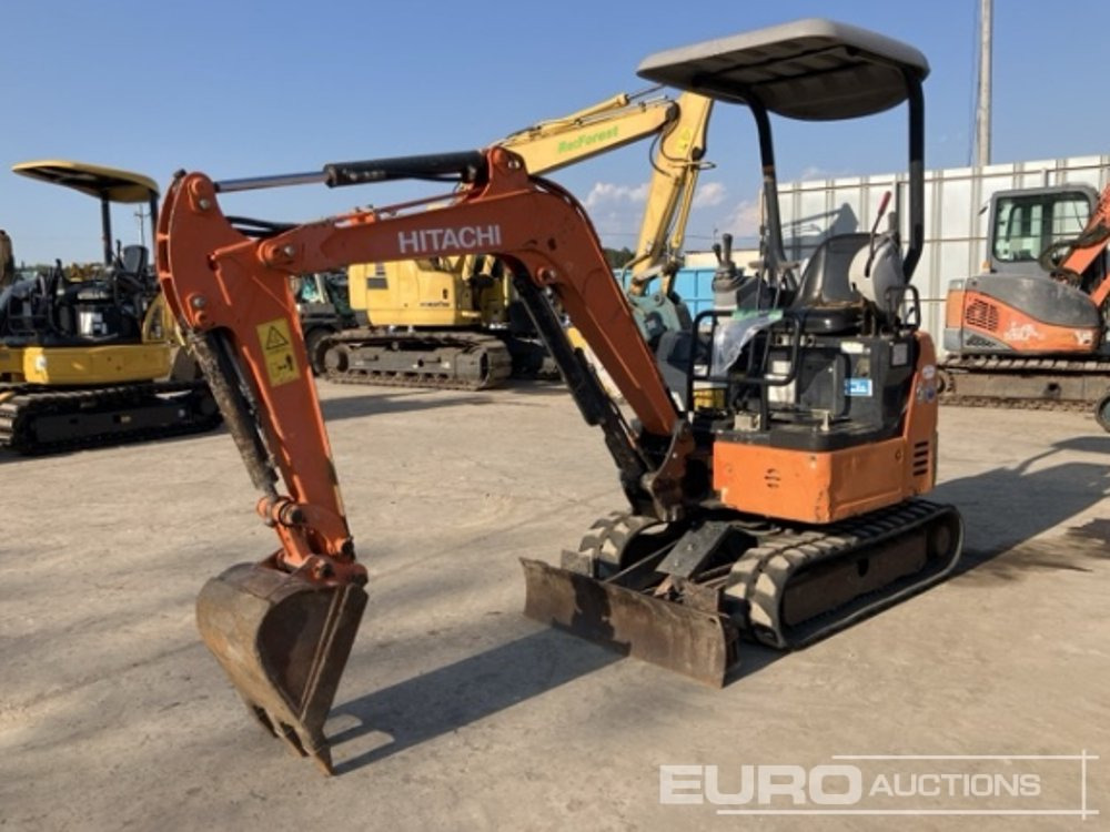 2016 Hitachi ZX17U-5A Rubber Tracks, Blade, Offset, Bucket, Canopy - Ekskavator mini: gambar 1 2016 Hitachi ZX17U-5A Rubber Tracks, Blade, Offset, Bucket, Canopy - Ekskavator mini: gambar 1