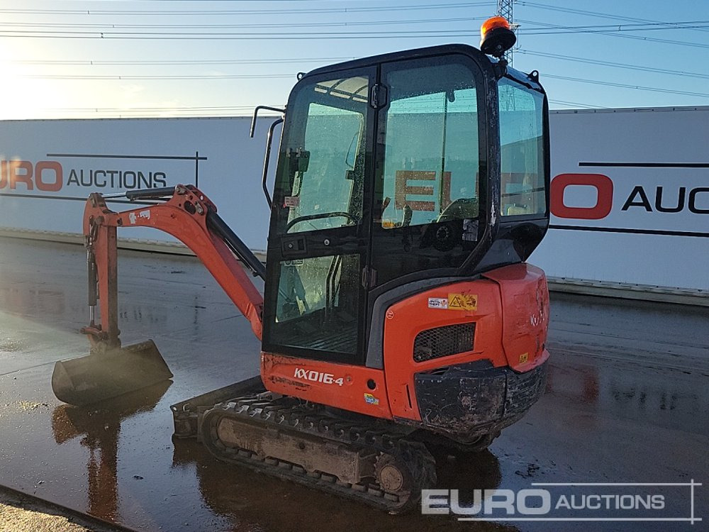 2016 Kubota KX016-4 - Ekskavator mini: gambar 3 2016 Kubota KX016-4 - Ekskavator mini: gambar 3