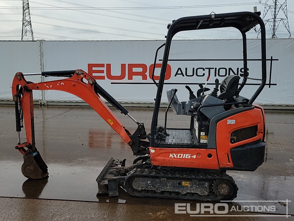 2016 Kubota KX016-4 - Ekskavator mini: gambar 2 2016 Kubota KX016-4 - Ekskavator mini: gambar 2