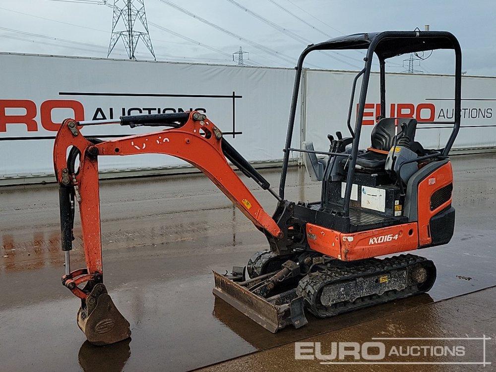 2016 Kubota KX016-4 - Ekskavator mini: gambar 1 2016 Kubota KX016-4 - Ekskavator mini: gambar 1