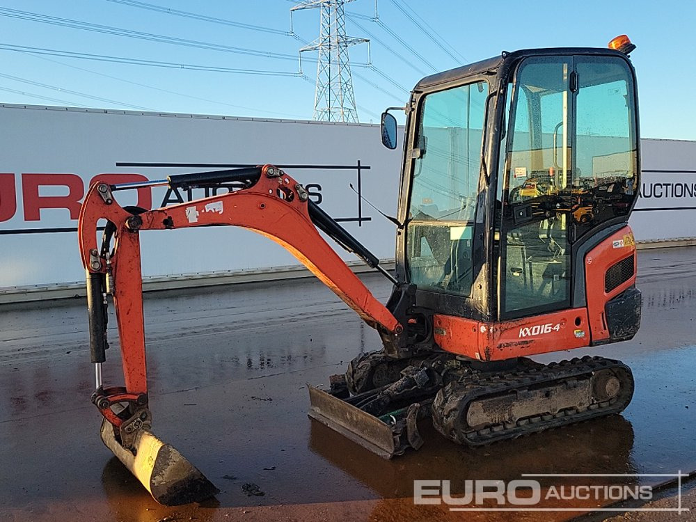 2016 Kubota KX016-4 - Ekskavator mini: gambar 1 2016 Kubota KX016-4 - Ekskavator mini: gambar 1