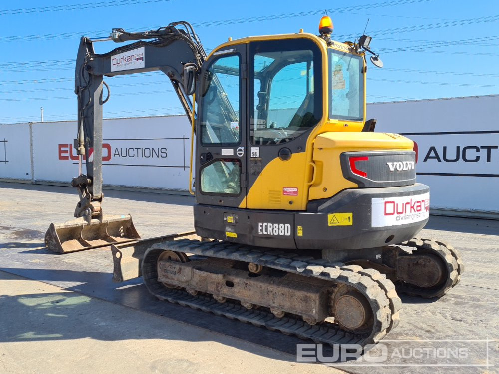 2016 Volvo ECR88D - Ekskavator mini: gambar 3 2016 Volvo ECR88D - Ekskavator mini: gambar 3