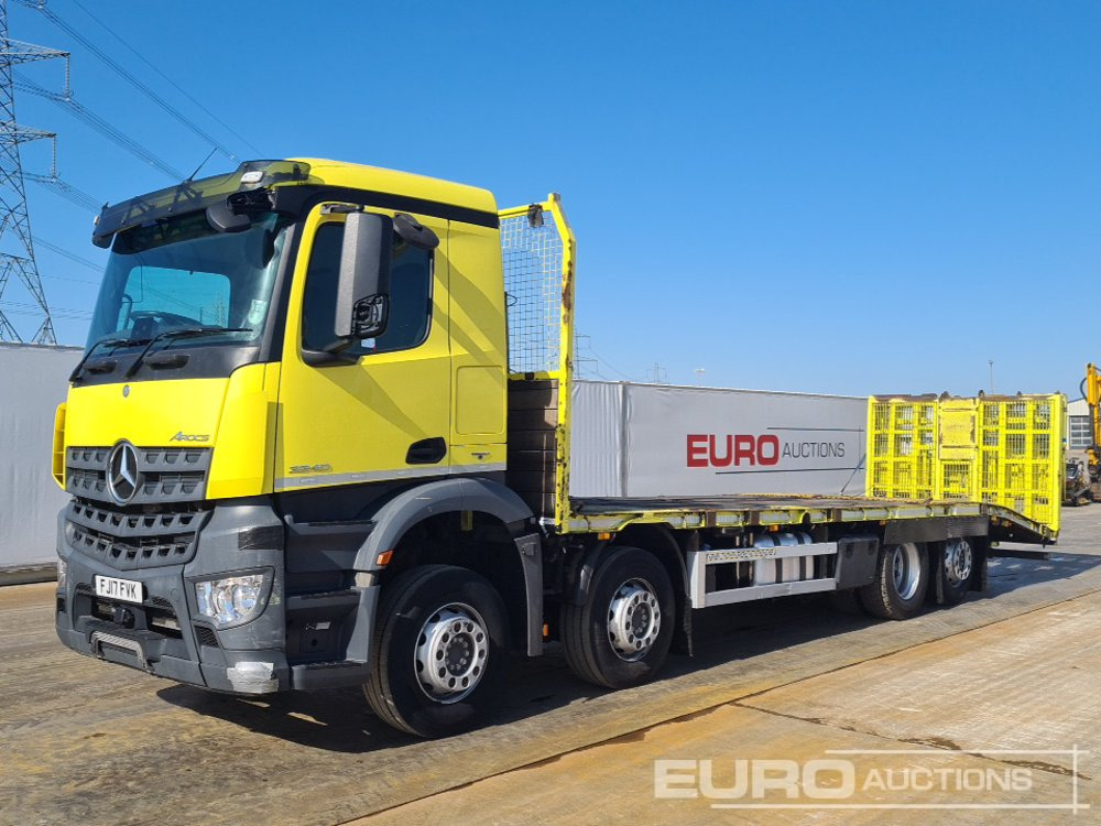 2017 Mercedes Arocs 3240 - Truk flatbed: gambar 1 2017 Mercedes Arocs 3240 - Truk flatbed: gambar 1