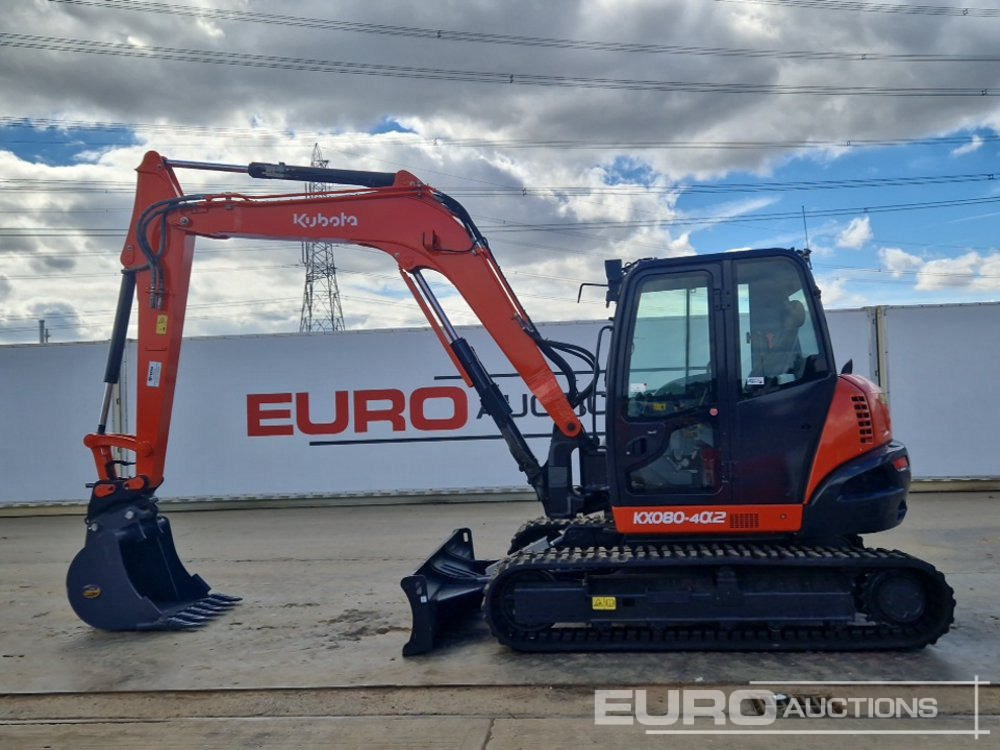 2018 Kubota KX080-4A - Ekskavator mini: gambar 2 2018 Kubota KX080-4A - Ekskavator mini: gambar 2