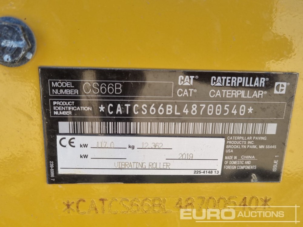 Roller 2019 CAT CS66B: gambar 33
