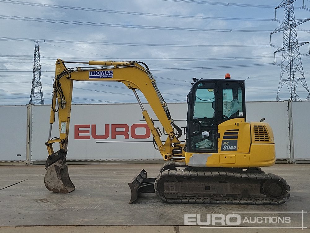2019 Komatsu PC80MR-5 - Ekskavator mini: gambar 2 2019 Komatsu PC80MR-5 - Ekskavator mini: gambar 2