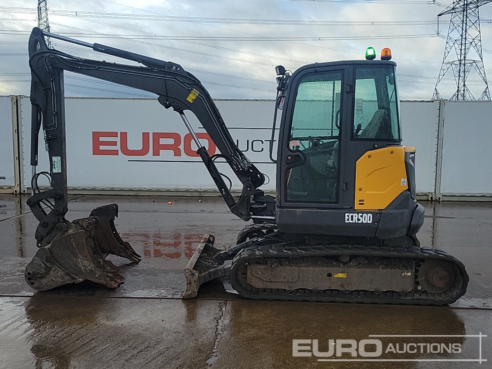 2019 Volvo ECR50D - Ekskavator mini: gambar 2 2019 Volvo ECR50D - Ekskavator mini: gambar 2