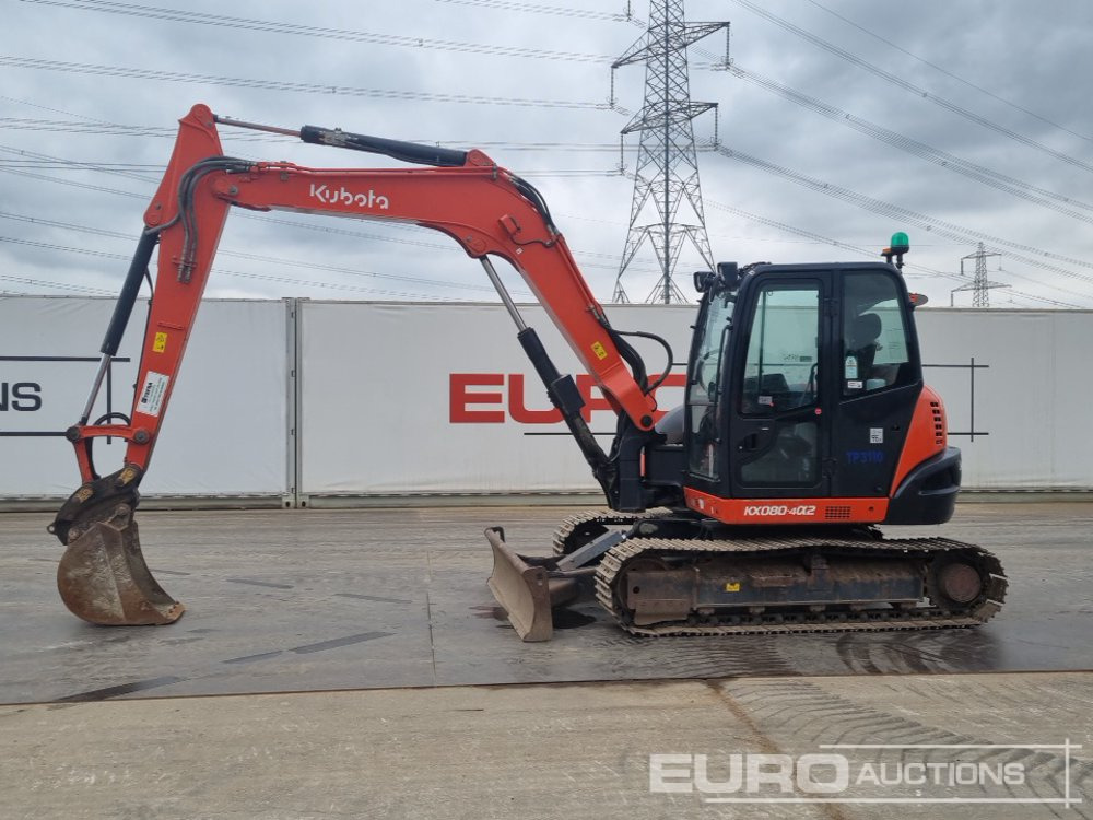 2020 Kubota KX080-4A - Ekskavator mini: gambar 2 2020 Kubota KX080-4A - Ekskavator mini: gambar 2