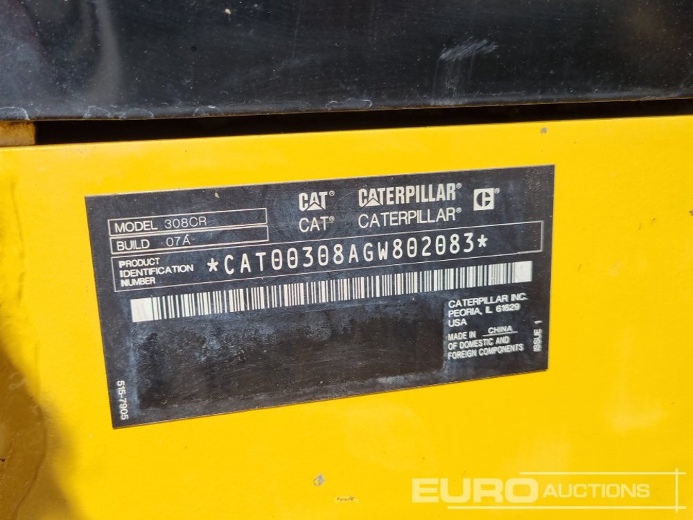 Ekskavator mini 2021 CAT 308CR: gambar 50