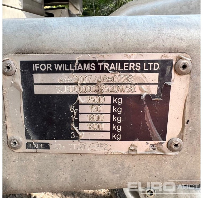 2021 Ifor Williams TT3017 - Trailer untuk mesin konstruksi: gambar 3 2021 Ifor Williams TT3017 - Trailer untuk mesin konstruksi: gambar 3