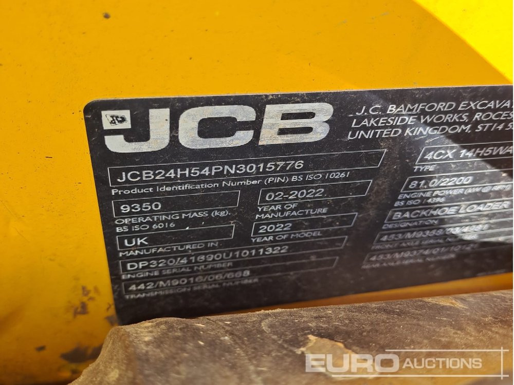 Backhoe loader 2022 JCB 4CX PRO: gambar 11