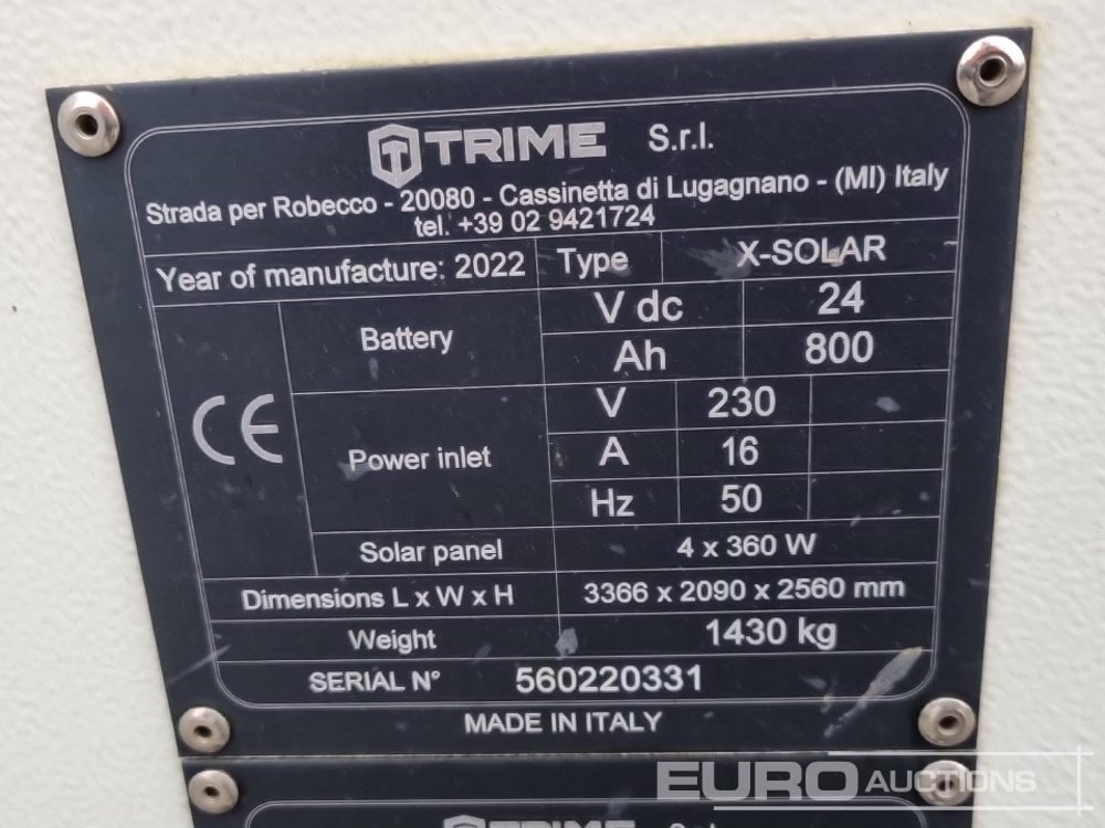 Menara penerangan 2022 Trime X-Solar Single Axle Solar Powered LED Lighting Tower: gambar 33 Menara penerangan 2022 Trime X-Solar Single Axle Solar Powered LED Lighting Tower: gambar 33