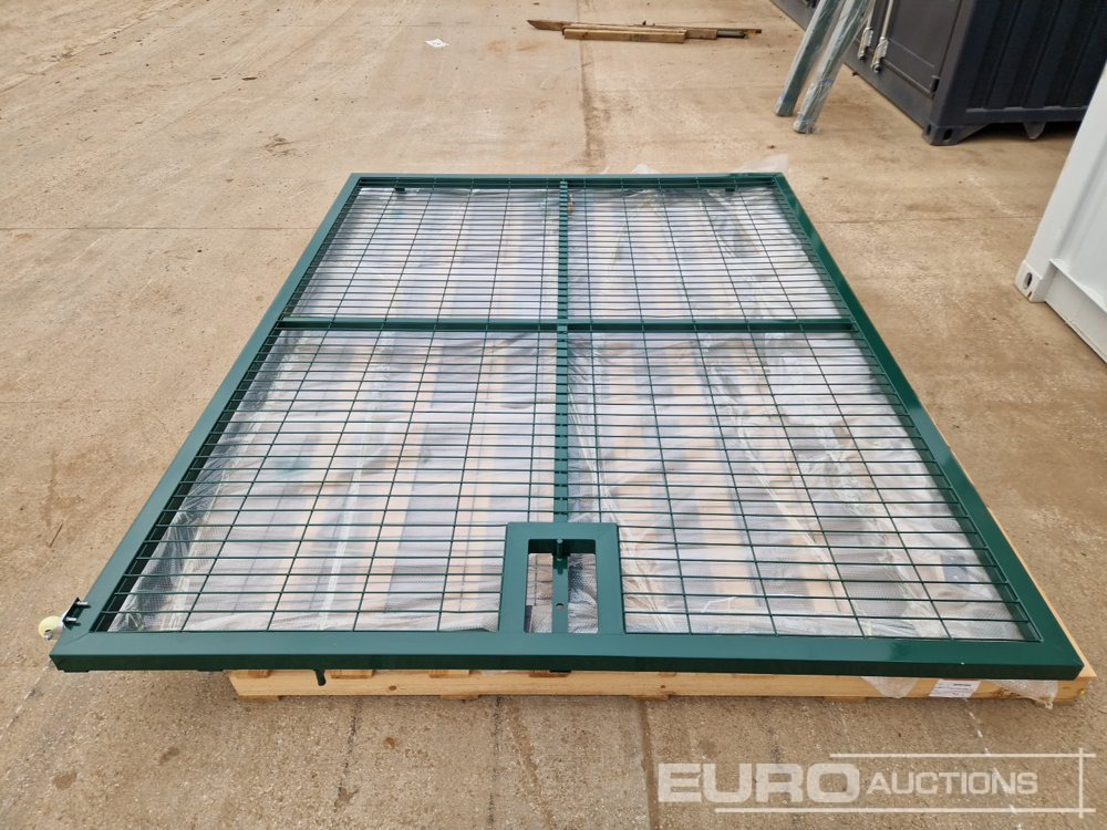 3m x 2.3m Heavy Duty Galvanized Powder Coated Gate (2 of), 100mm x 100mm Post (2 of), Assembly Kit (Green) - Membangun inventaris: gambar 5 3m x 2.3m Heavy Duty Galvanized Powder Coated Gate (2 of), 100mm x 100mm Post (2 of), Assembly Kit (Green) - Membangun inventaris: gambar 5