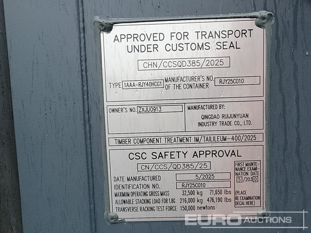 Kontainer pengiriman 40ft HC Container, 4 Side Doors, 1 End Door (Cannot Be Reconsigned): gambar 19