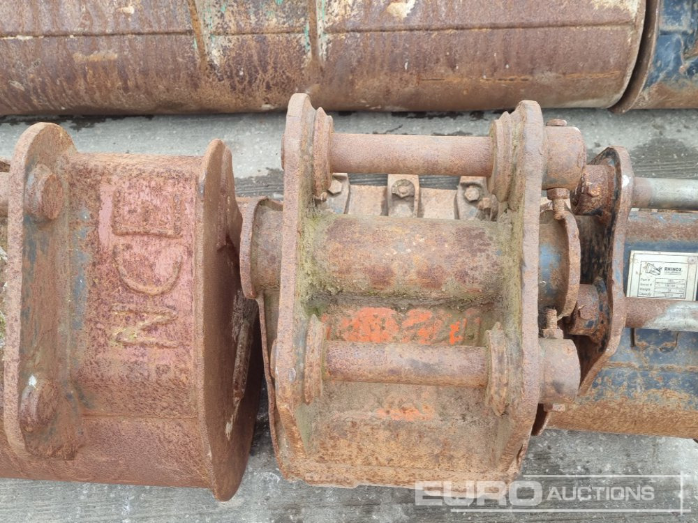 Ember 48" Ditching, 18", 12", 12", 10" Digging Bucket 30-40mm Pin to suit Mini Excavator: gambar 19
