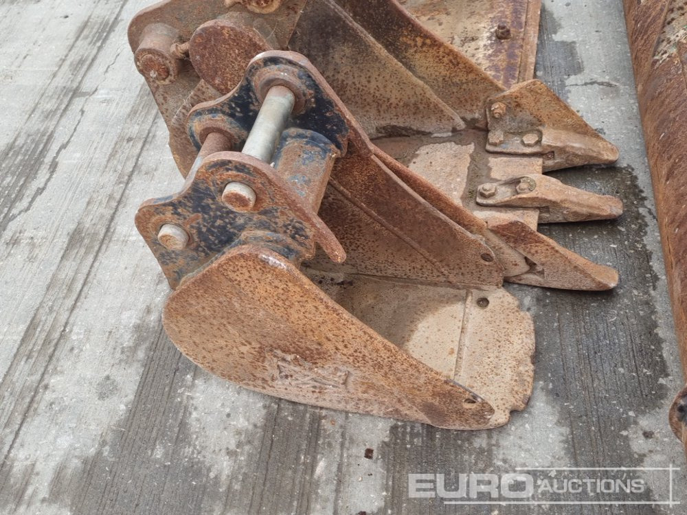 Ember 48" Ditching, 18", 12", 12", 10" Digging Bucket 30-40mm Pin to suit Mini Excavator: gambar 20