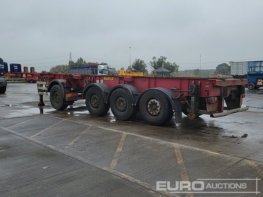 Dennison 4 Axle 2x20`Twist & Lock Multi-Functional Skeleton Trailer - Semi-trailer flatbed: gambar 3 Dennison 4 Axle 2x20`Twist & Lock Multi-Functional Skeleton Trailer - Semi-trailer flatbed: gambar 3