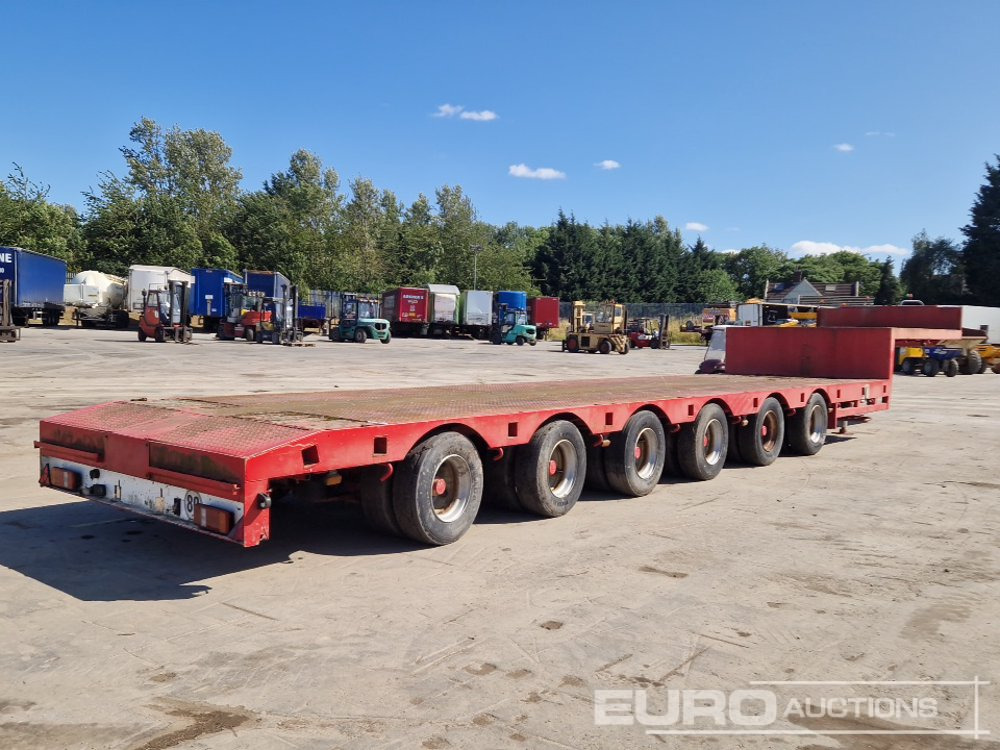 ES-GE 6 Axle Step Frame Extendable Low Loader Trailer, 4 Axle Steer, Air Brakes, Auto Lube - Semi-trailer low bed: gambar 5 ES-GE 6 Axle Step Frame Extendable Low Loader Trailer, 4 Axle Steer, Air Brakes, Auto Lube - Semi-trailer low bed: gambar 5