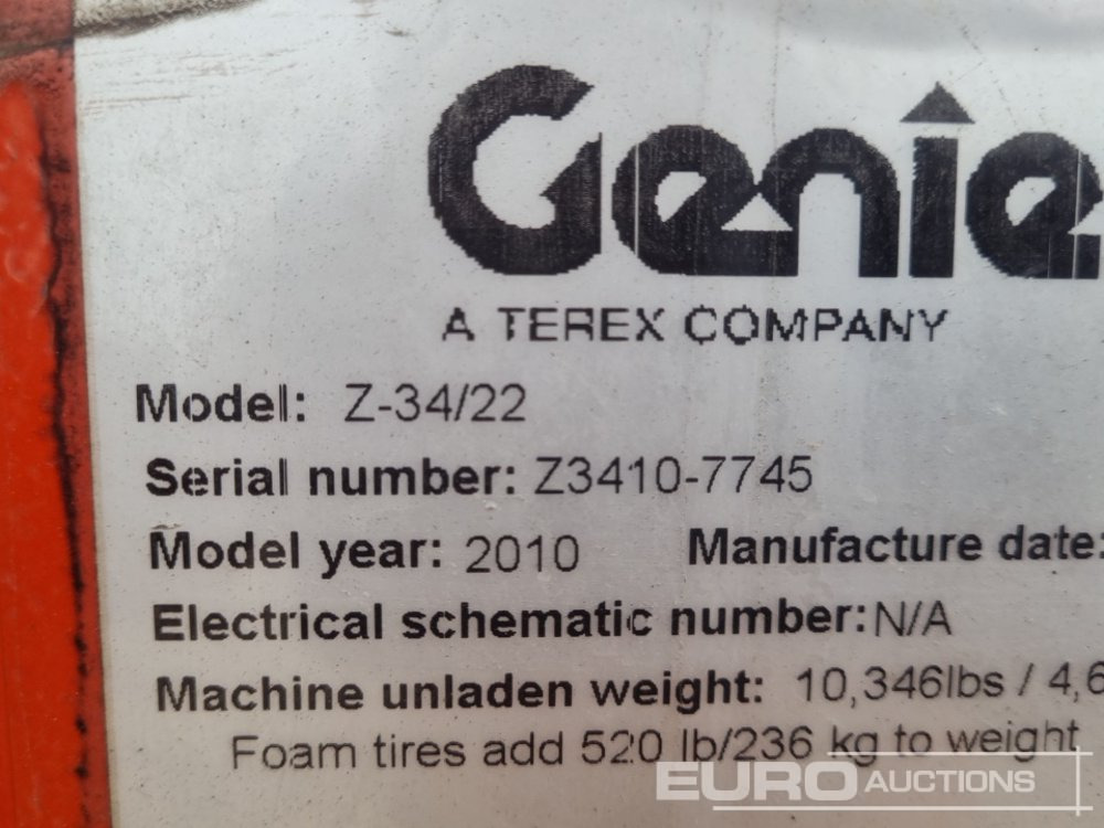 Platform pengangkat Genie Z34/22: gambar 38