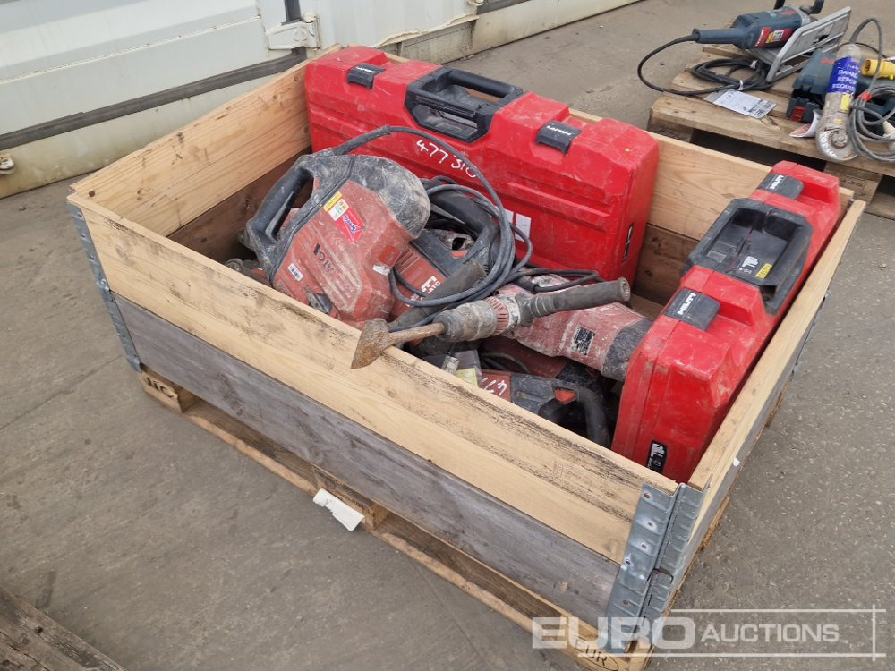 Hilti 110 Volt TE1000 Breaker (5 of), TE80 Hammer Drill/Breaker (2 of), TE60 Hammer Drill/Breaker (2 of) - Membangun inventaris: gambar 1 Hilti 110 Volt TE1000 Breaker (5 of), TE80 Hammer Drill/Breaker (2 of), TE60 Hammer Drill/Breaker (2 of) - Membangun inventaris: gambar 1