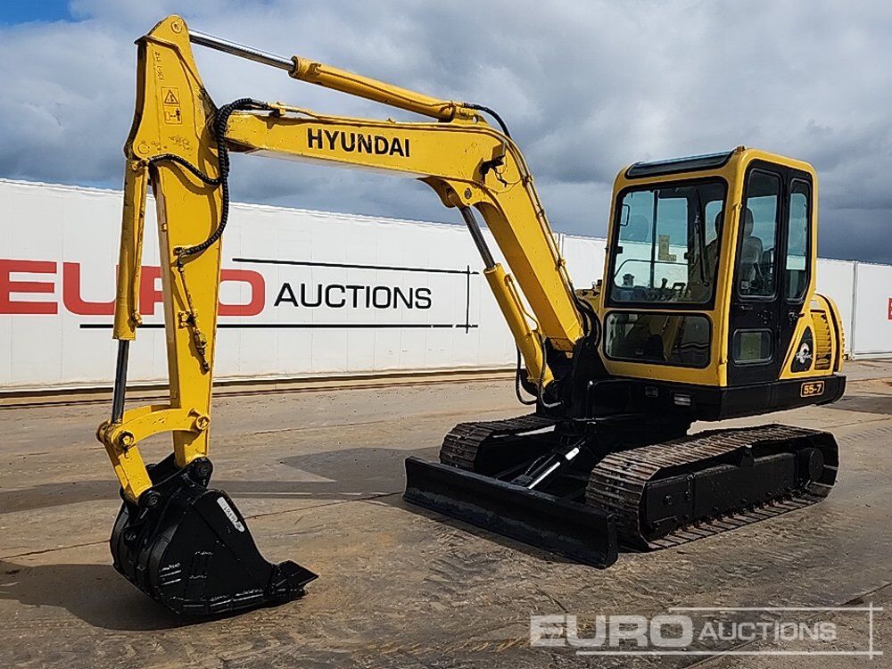 Hyundai R55-7 - Ekskavator mini: gambar 1 Hyundai R55-7 - Ekskavator mini: gambar 1