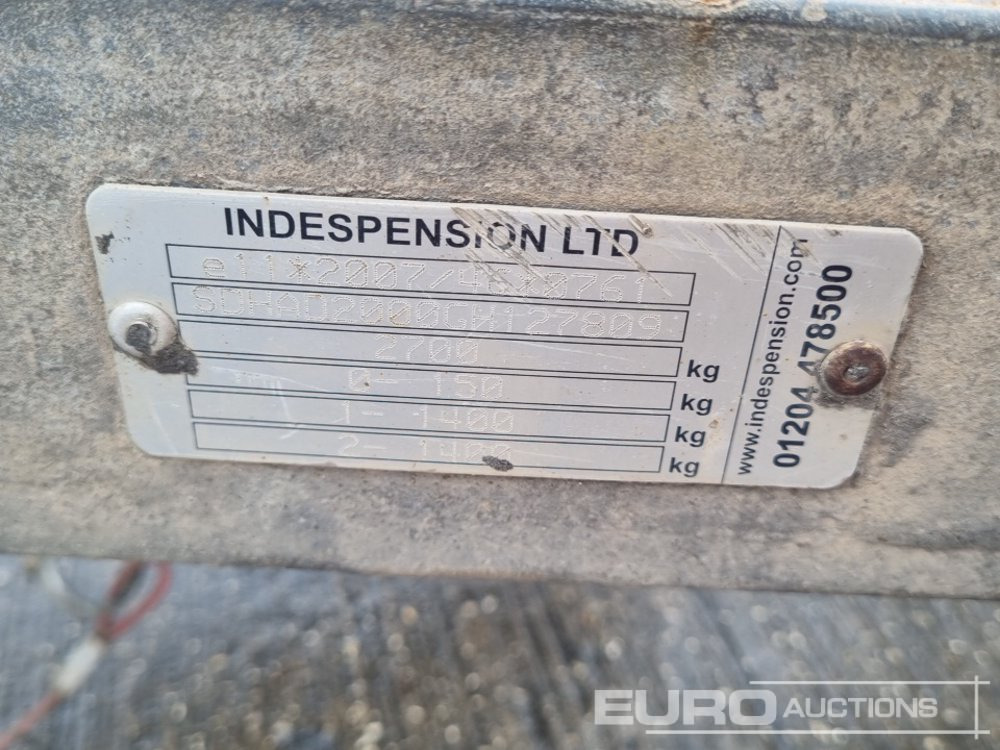 Trailer untuk mesin konstruksi Indespension 2.7 Ton: gambar 21
