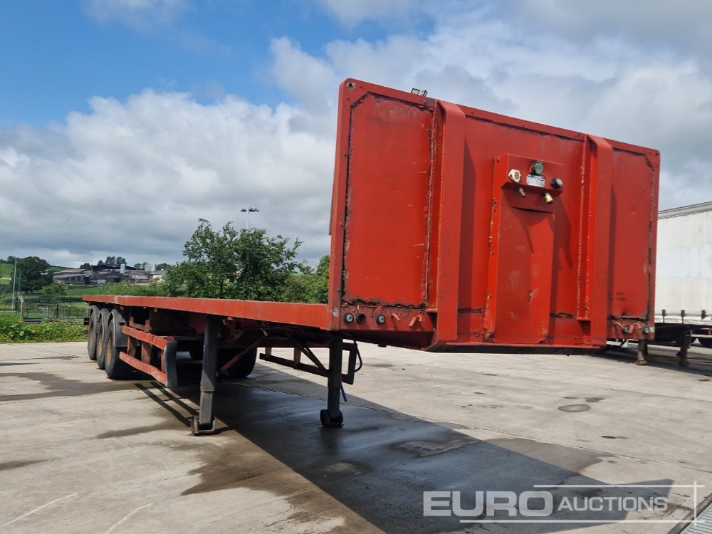 M & G Trailers 45' Tri Axle Flat Trailer, Goal Post Sockets - Semi-trailer flatbed: gambar 5 M & G Trailers 45' Tri Axle Flat Trailer, Goal Post Sockets - Semi-trailer flatbed: gambar 5