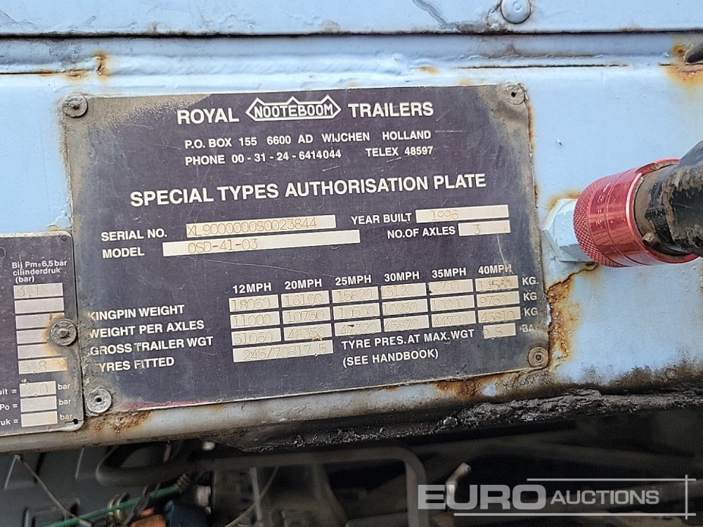 Semi-trailer low bed Nooteboom OSD 41-03: gambar 42