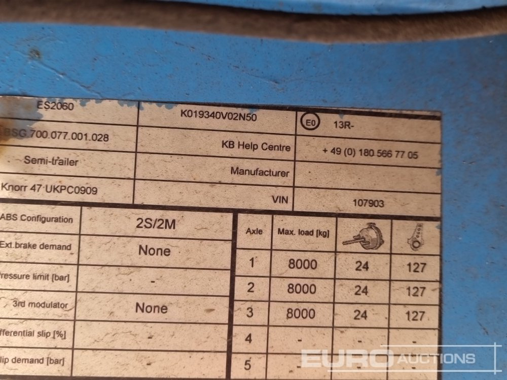 Semi-trailer dengan terpal samping SDC Tri Axle Curtainsider Trailer: gambar 44
