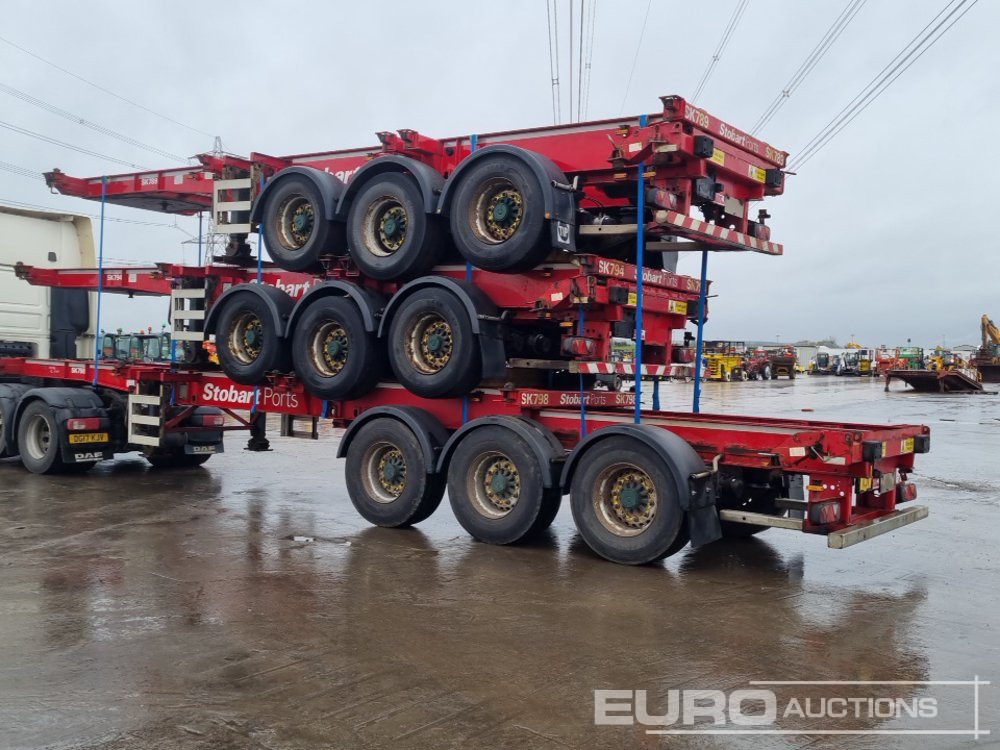 SDC Tri Axle Sliding Skeletal Trailer (3 of) - Semi-trailer flatbed: gambar 3 SDC Tri Axle Sliding Skeletal Trailer (3 of) - Semi-trailer flatbed: gambar 3