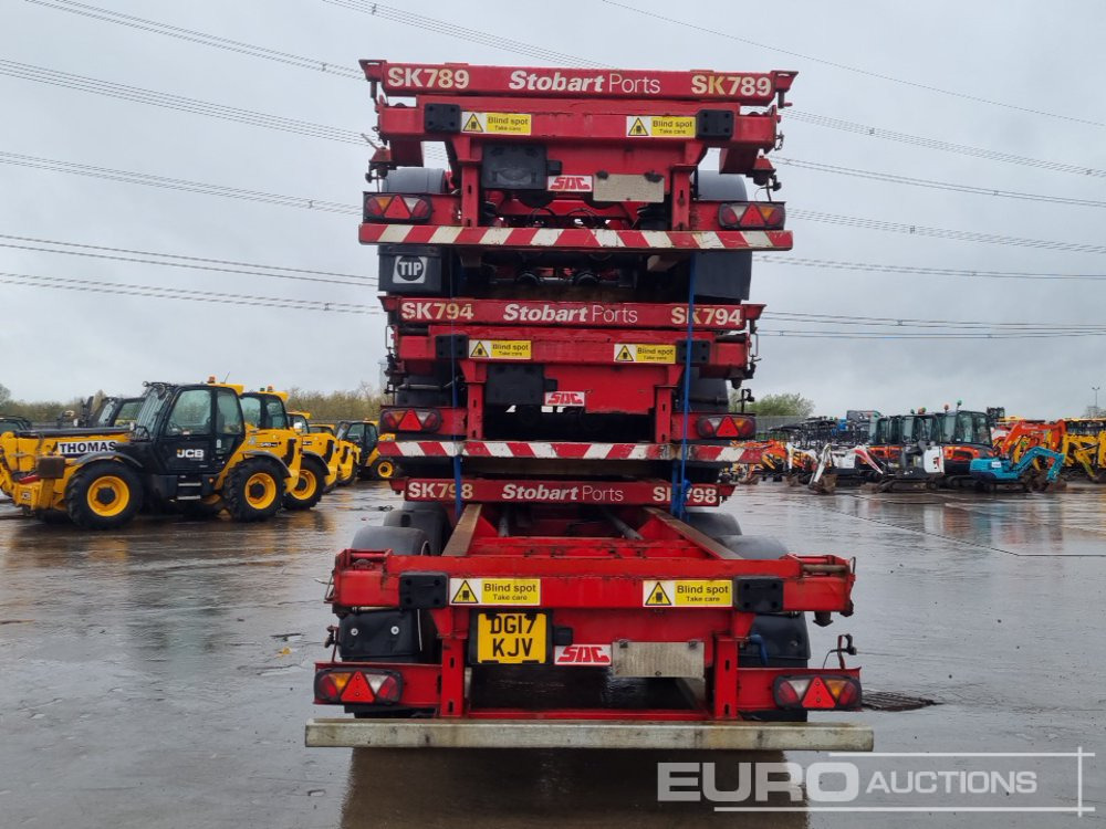SDC Tri Axle Sliding Skeletal Trailer (3 of) - Semi-trailer flatbed: gambar 4 SDC Tri Axle Sliding Skeletal Trailer (3 of) - Semi-trailer flatbed: gambar 4