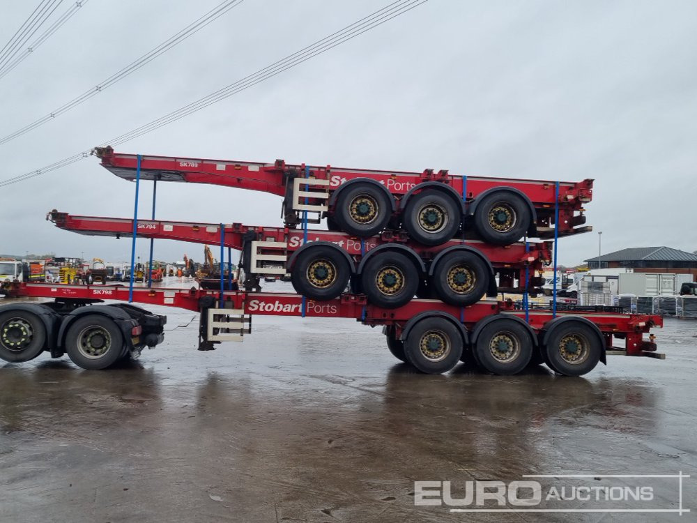 SDC Tri Axle Sliding Skeletal Trailer (3 of) - Semi-trailer flatbed: gambar 2 SDC Tri Axle Sliding Skeletal Trailer (3 of) - Semi-trailer flatbed: gambar 2
