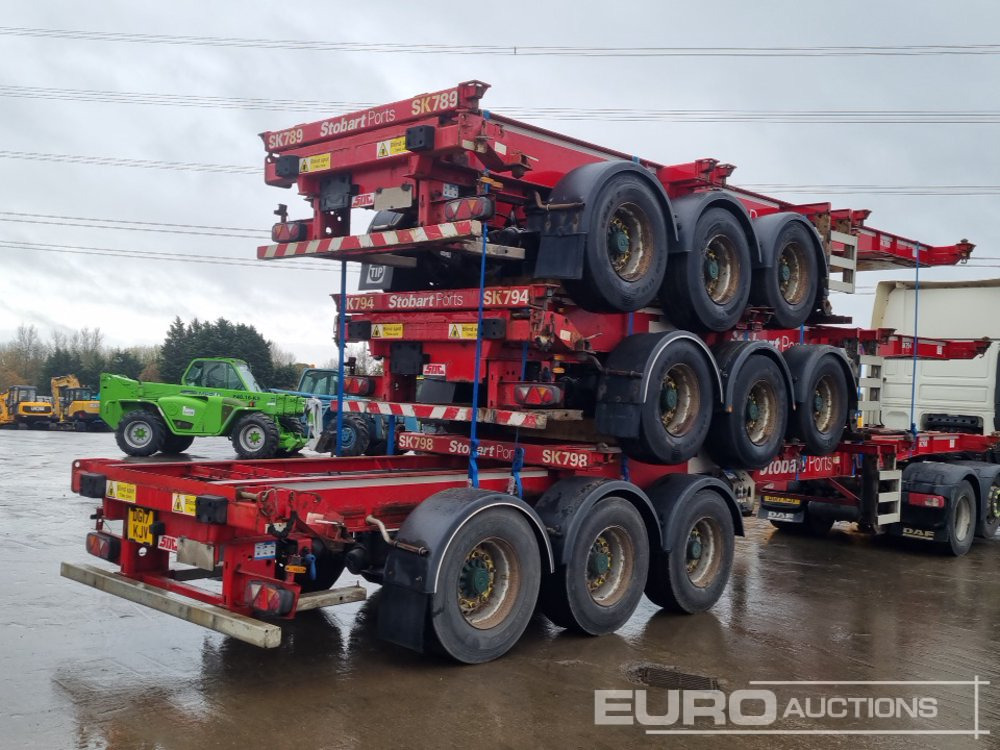 SDC Tri Axle Sliding Skeletal Trailer (3 of) - Semi-trailer flatbed: gambar 5 SDC Tri Axle Sliding Skeletal Trailer (3 of) - Semi-trailer flatbed: gambar 5