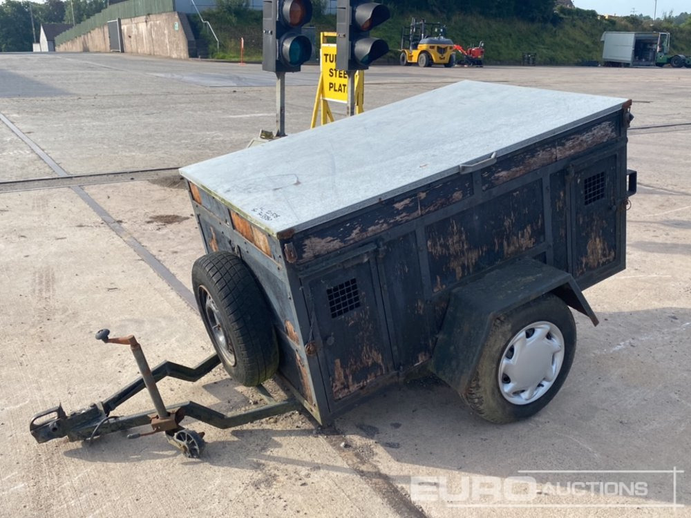 Single Axle 4 Box Dog Trailer - Trailer untuk mesin konstruksi: gambar 2 Single Axle 4 Box Dog Trailer - Trailer untuk mesin konstruksi: gambar 2